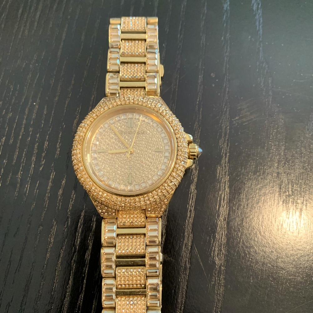 Ladies crystal bling Michael Kors watch